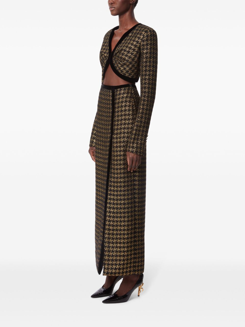 Nina Ricci Houndstooth Skirt Women