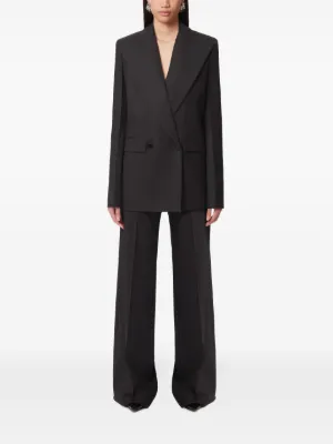 Nina Ricci>>レーストリムのウールストレートパンツ Women's Trousers & Shorts - Fashion - Nina Ricci