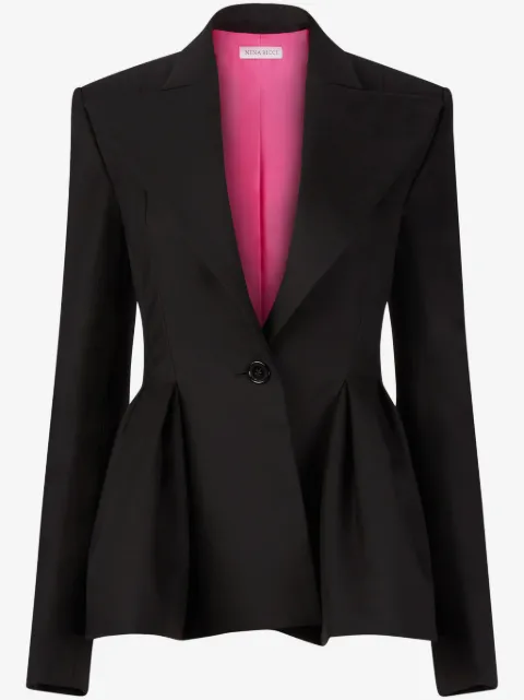 Nina Ricci blazer en laine à ourlet péplum