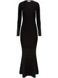 Nina Ricci wool-blend mermaid dress - Black