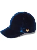 Nina Ricci velvet baseball cap - Blue