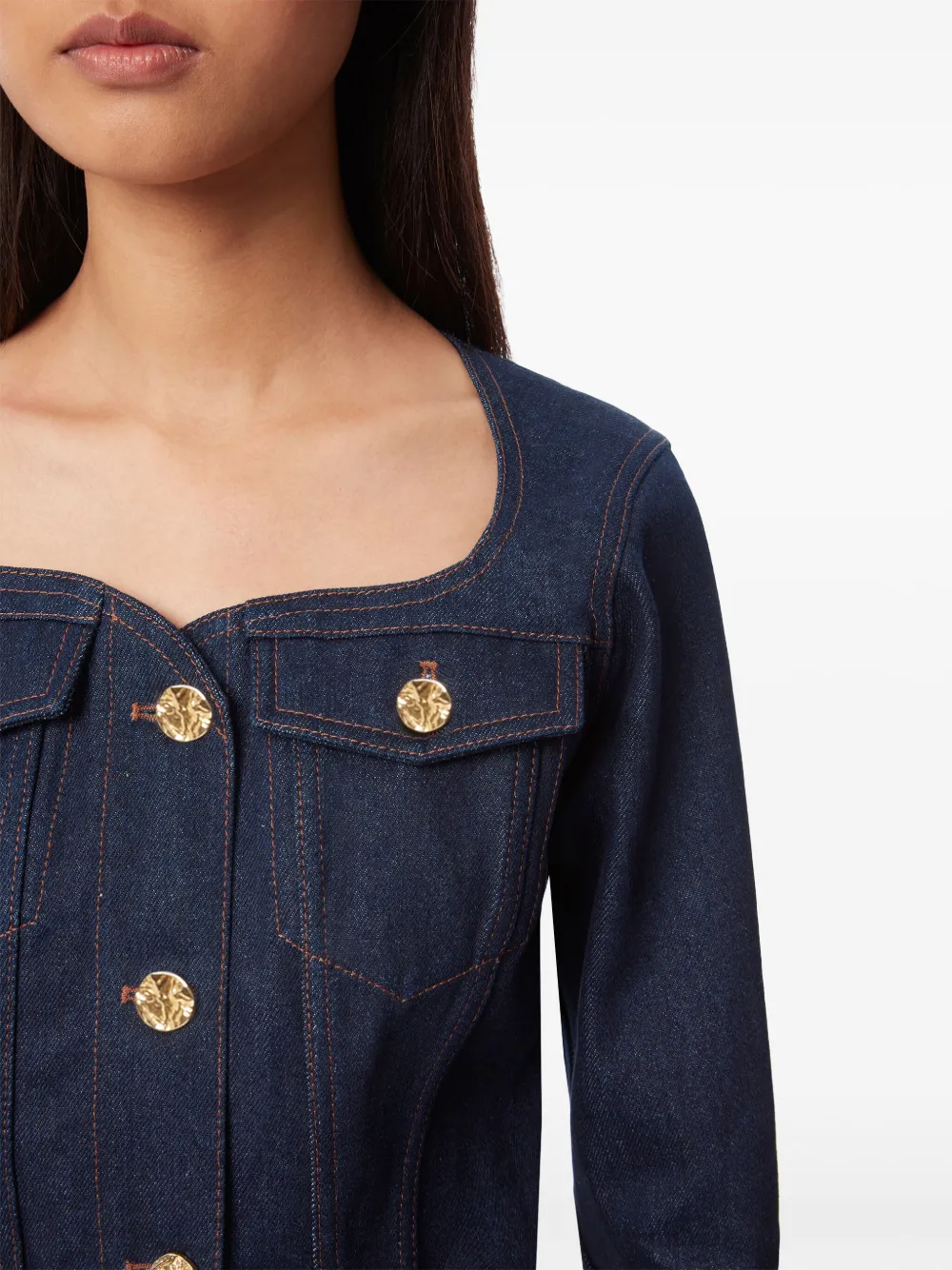 NINA RICCI SWEETHEART DENIM JACKET