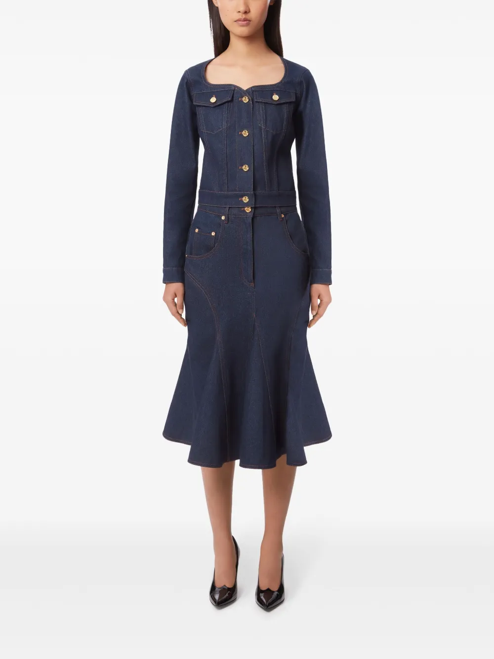 NINA RICCI SWEETHEART DENIM JACKET