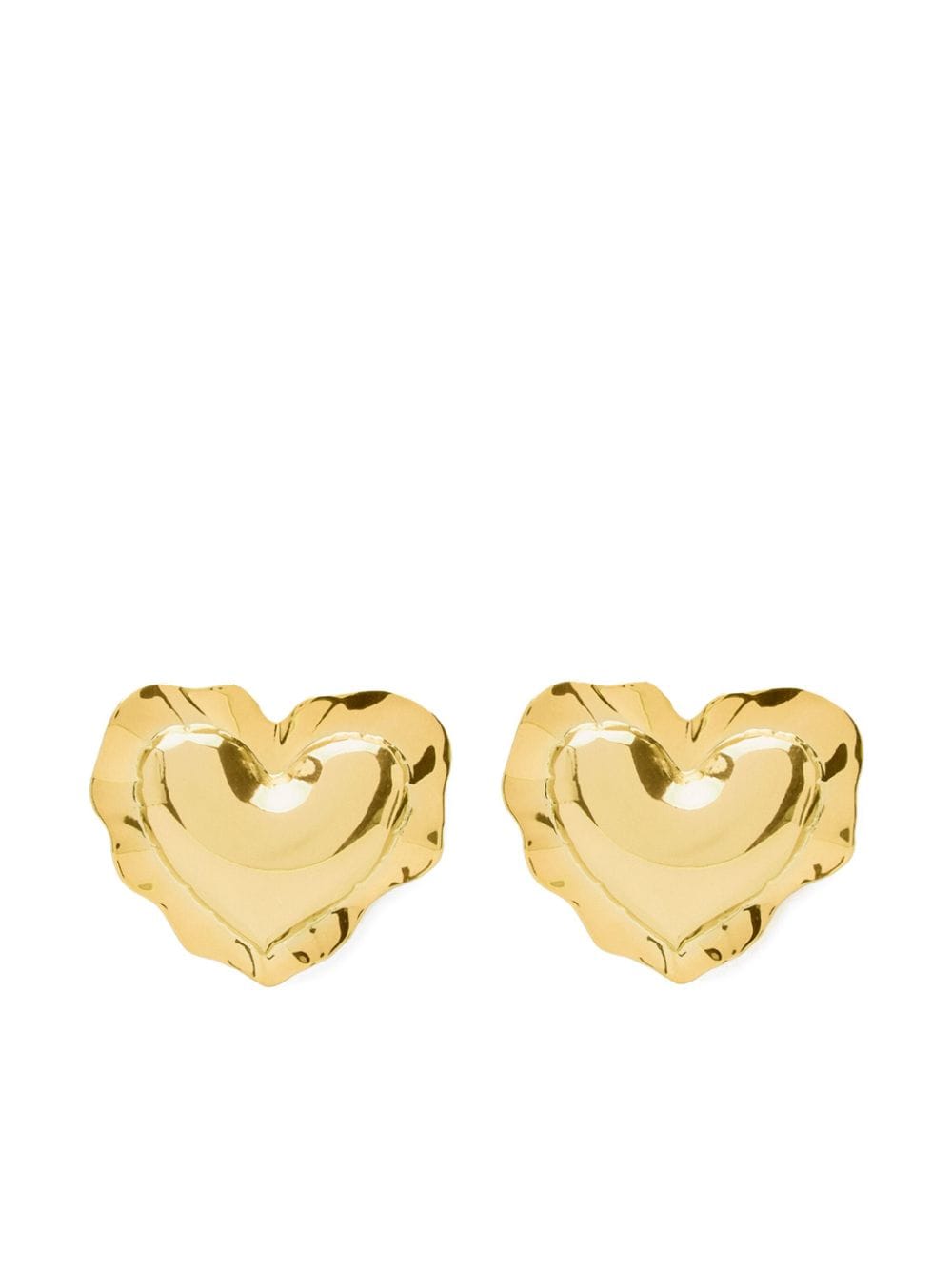 Nina Ricci cushion heart earrings - Oro