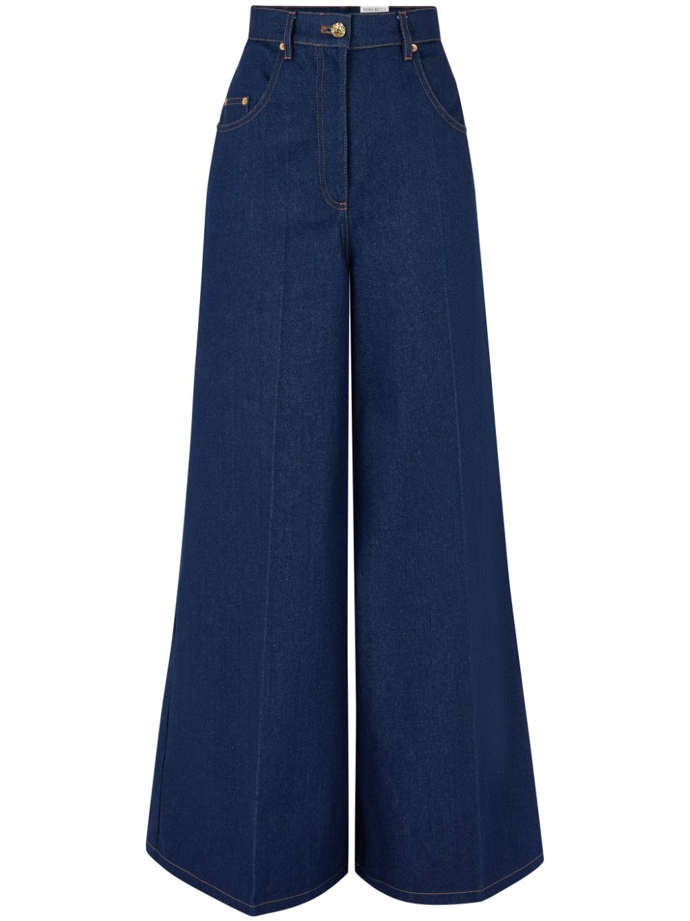 Nina Ricci cropped flared jeans - Blu