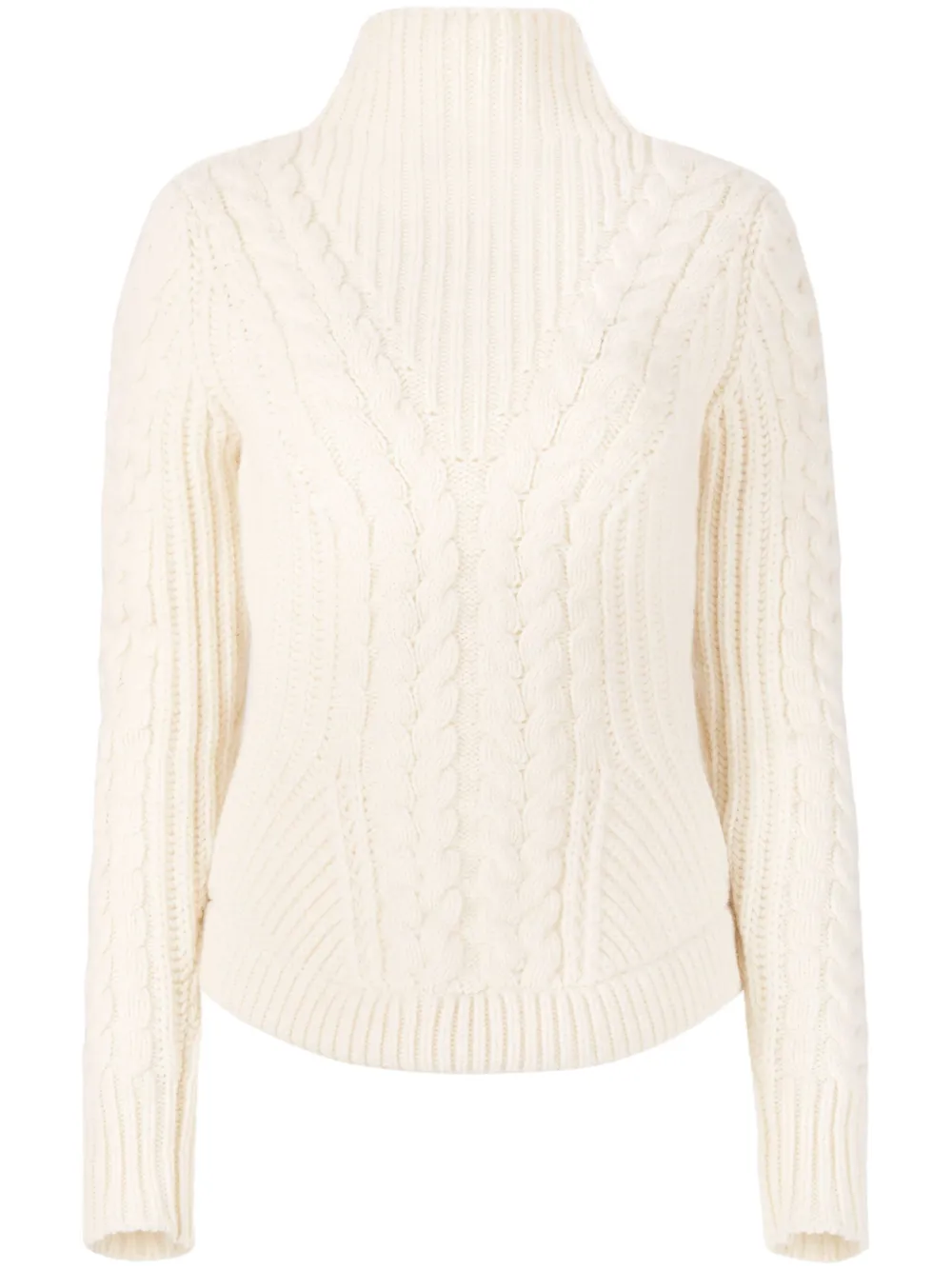 Nina Ricci cable-knit wool-blend jumper Women