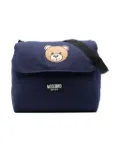 Moschino Kids Teddy Bear-print changing mat and bag set - Blue