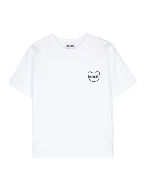 Moschino Kids playera con parche del logo