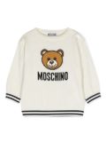 Moschino Kids Teddy Bear jumper - White