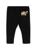 Moschino Kids mid-rise jersey leggings - Black