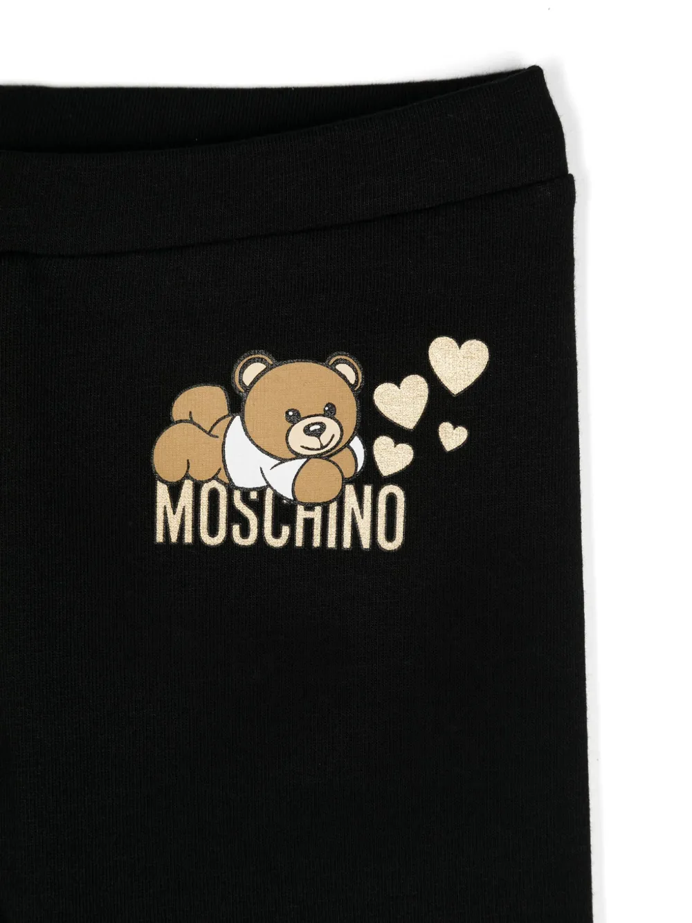 Moschino Kids Jersey legging Zwart