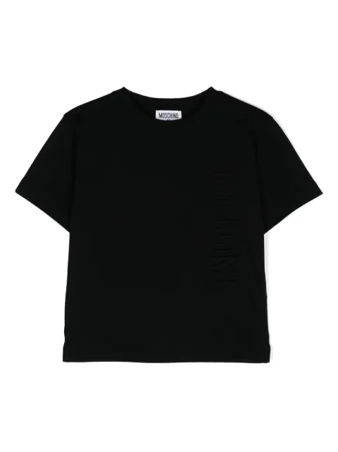 Moschino Kids logo-embossed cotton T-shirt