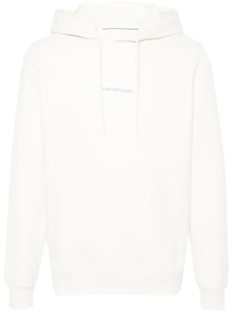 Calvin Klein logo-embroidered hoodie