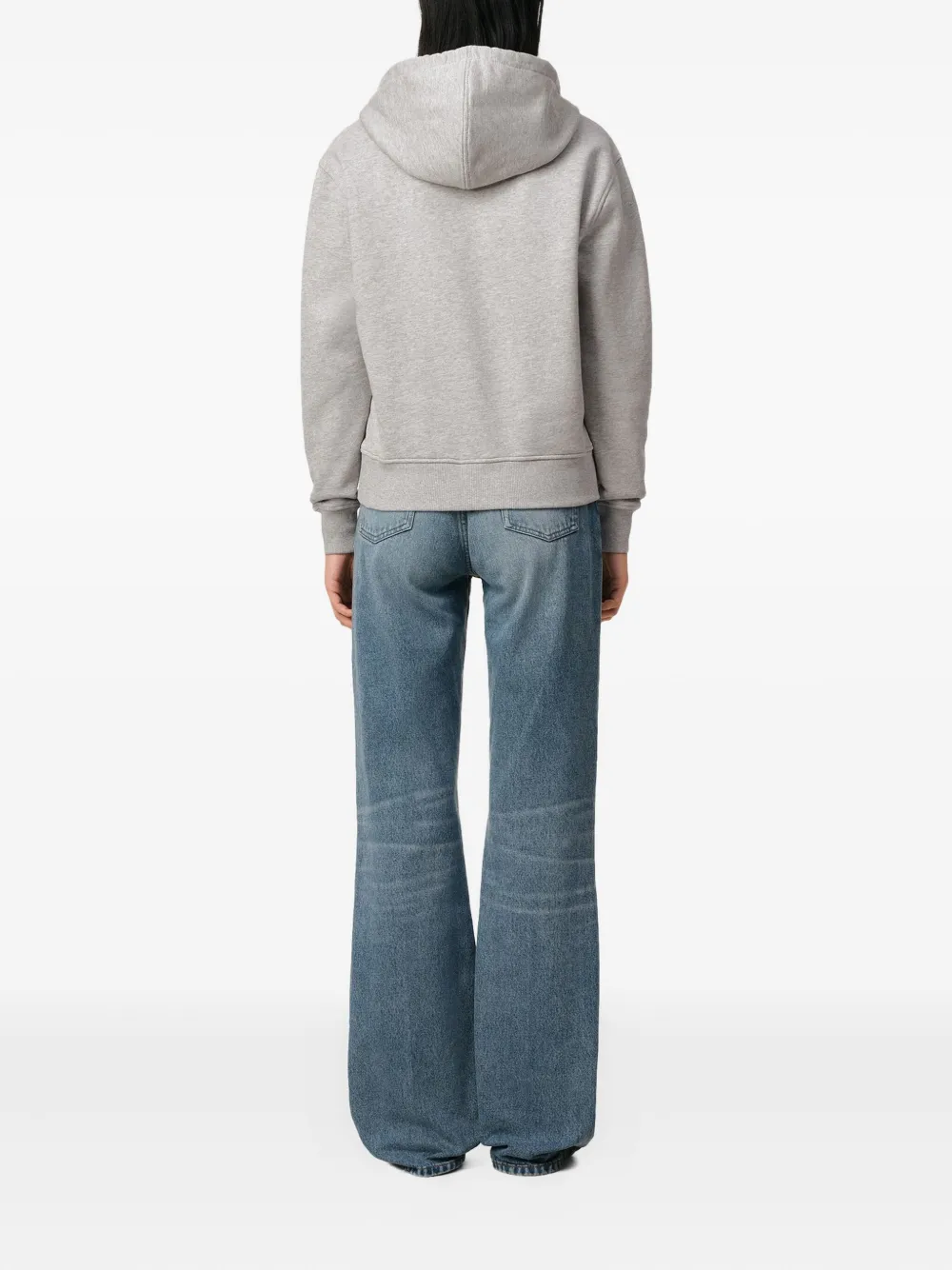 AMI Paris Ami De Coeur zip-up Hoodie | Grey | FARFETCH