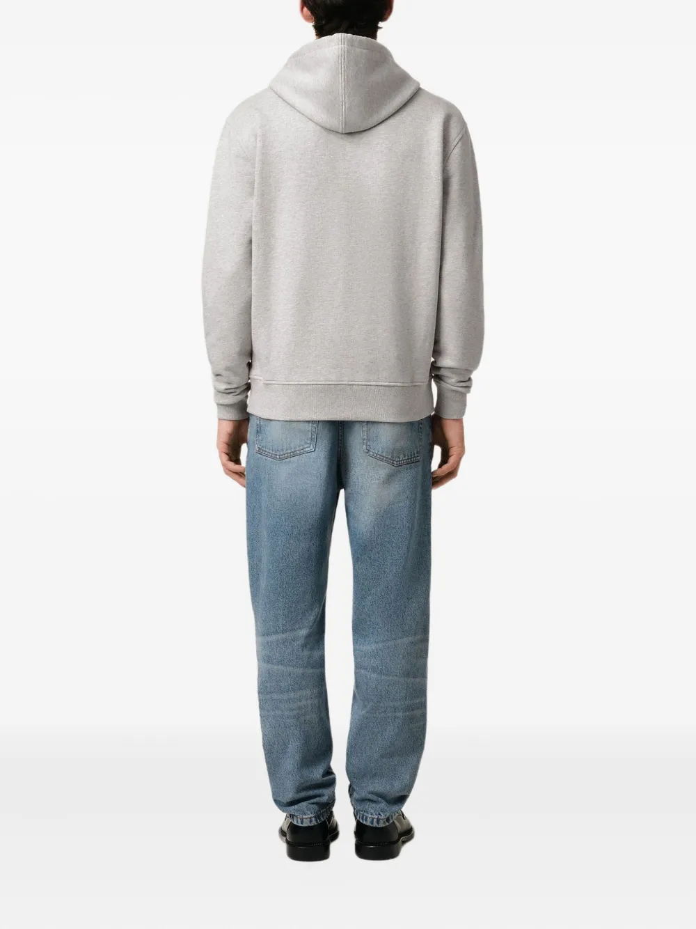 AMI Paris Ami De Coeur zip-up Hoodie | Grey | FARFETCH