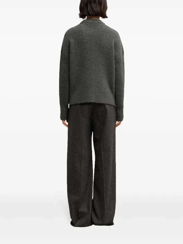 AMI Paris Ami De Coeur crew-neck Jumper | Grey | FARFETCH