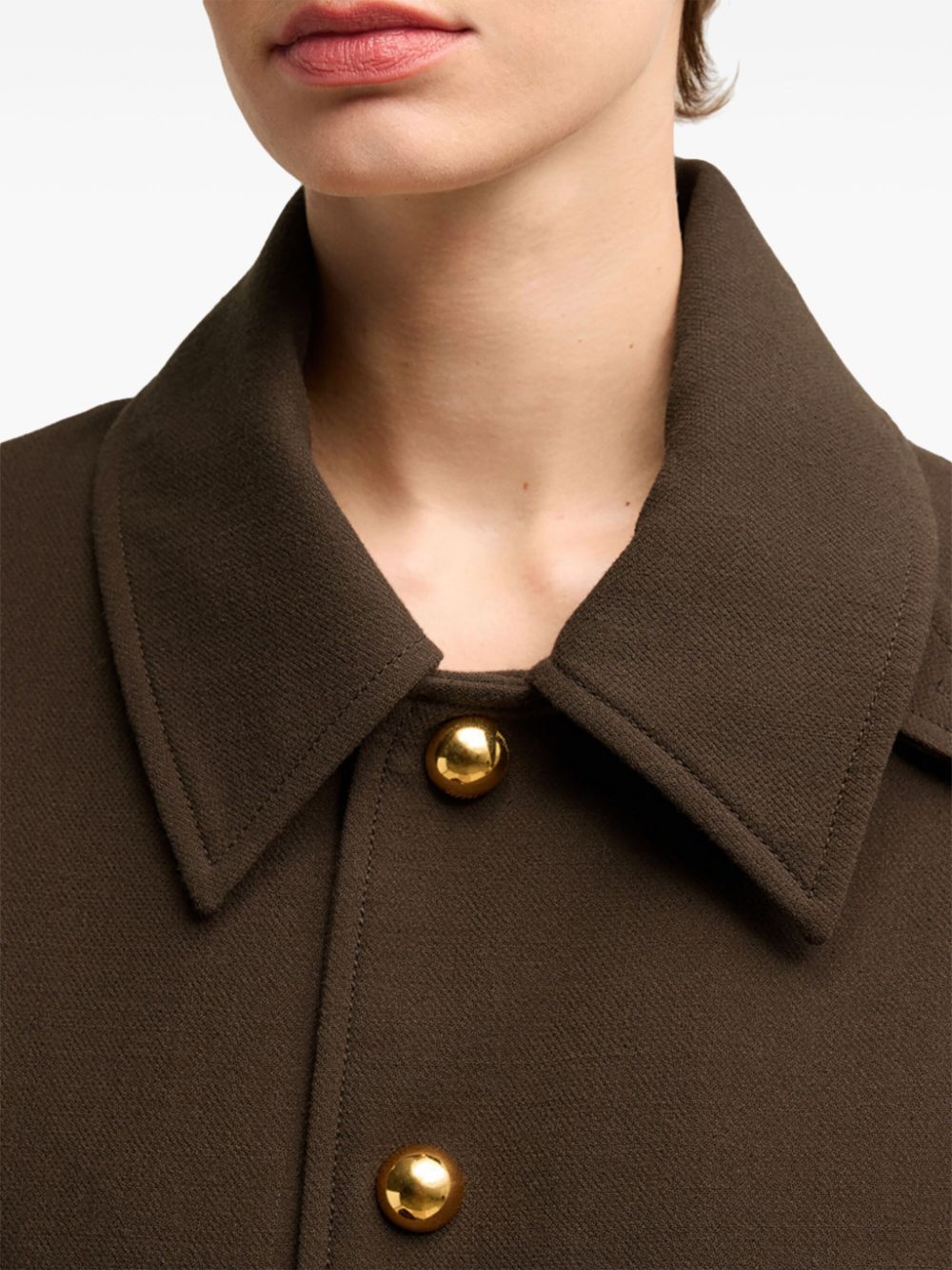 JOSEPH belted wool coat Women