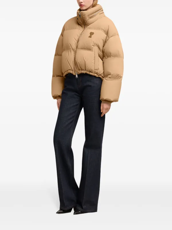 ジャケット・アウター ami AMI Paris Ami De Coeur パデッドジャケット | ブラック | FARFETCH JP