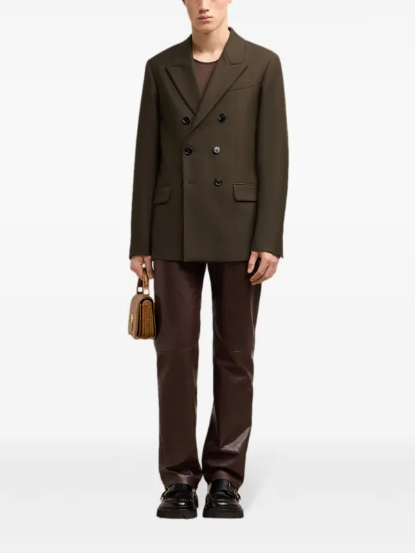 AMI Paris ダブルジャケット | ブラウン | FARFETCH JP