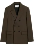 AMI Paris double-breasted wool blazer - Brown