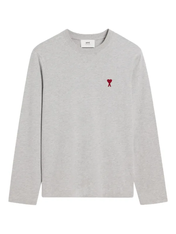【関税&送料込】Ami Paris Ami De Coeur Grey T-Shirt 23973727_60504248_600.jpg