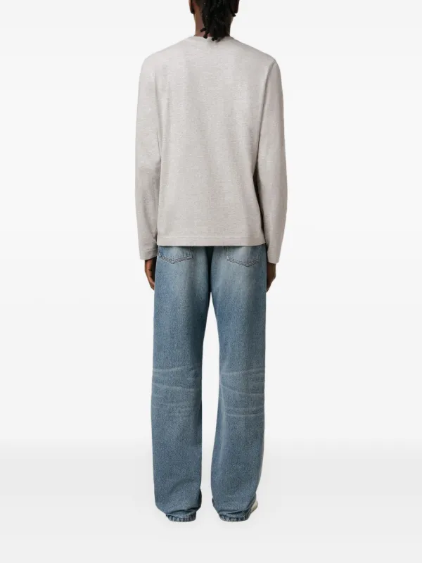 最終値下げAMI DE COEUR Tシャツ Heather Ash Grey Red Ami De Coeur T-Shirt | AMI PARIS