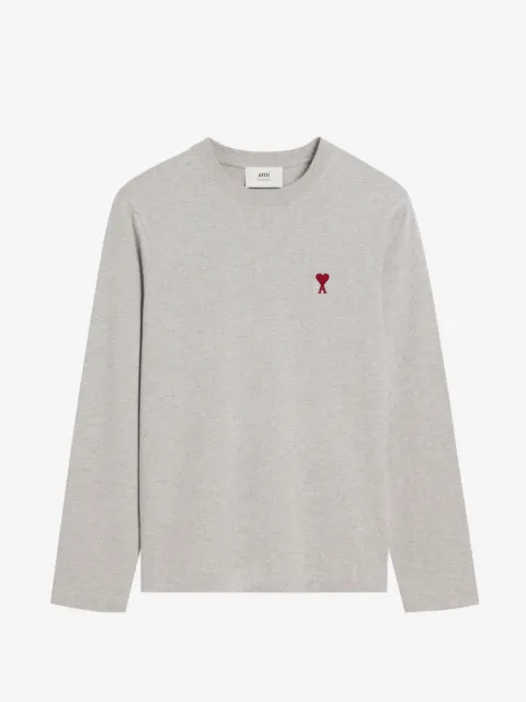 AMI Paris cotton Ami De Coeur long sleeves T-shirt