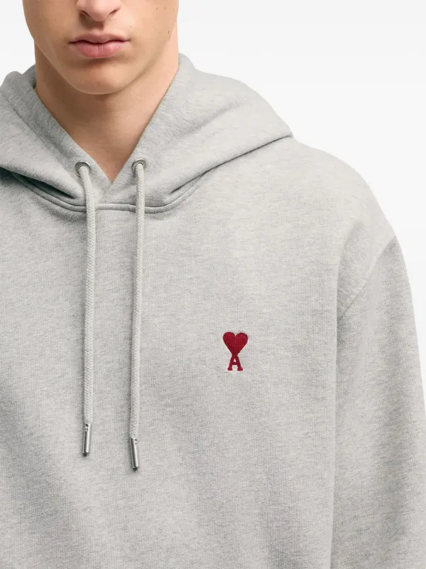 AMI Paris Ami De Coeur Hoodie | Grey | FARFETCH AMI Paris Ami De Coeur Hoodie | Grey | FARFETCH