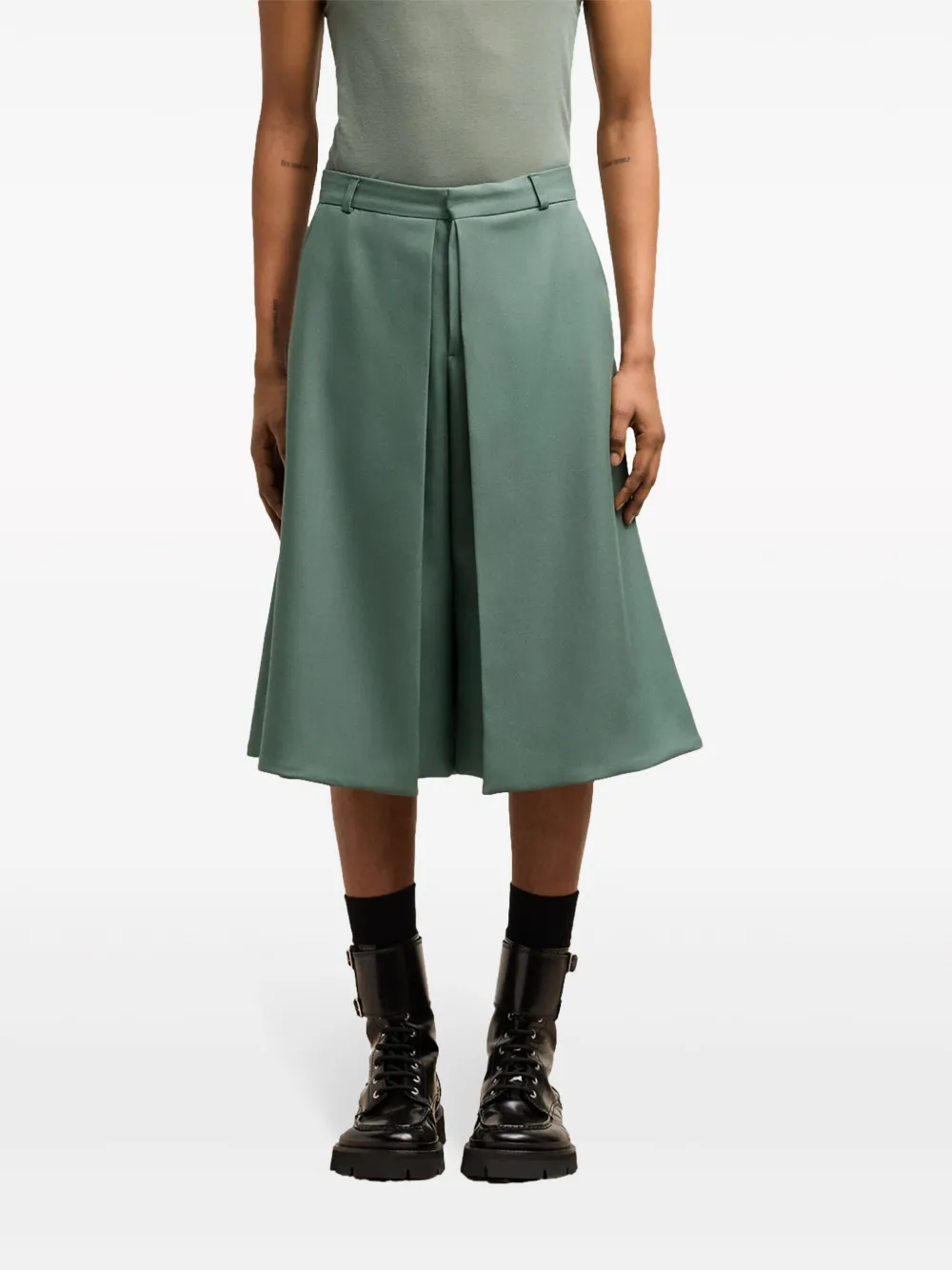 AMI Paris Shorts met vlakken Groen