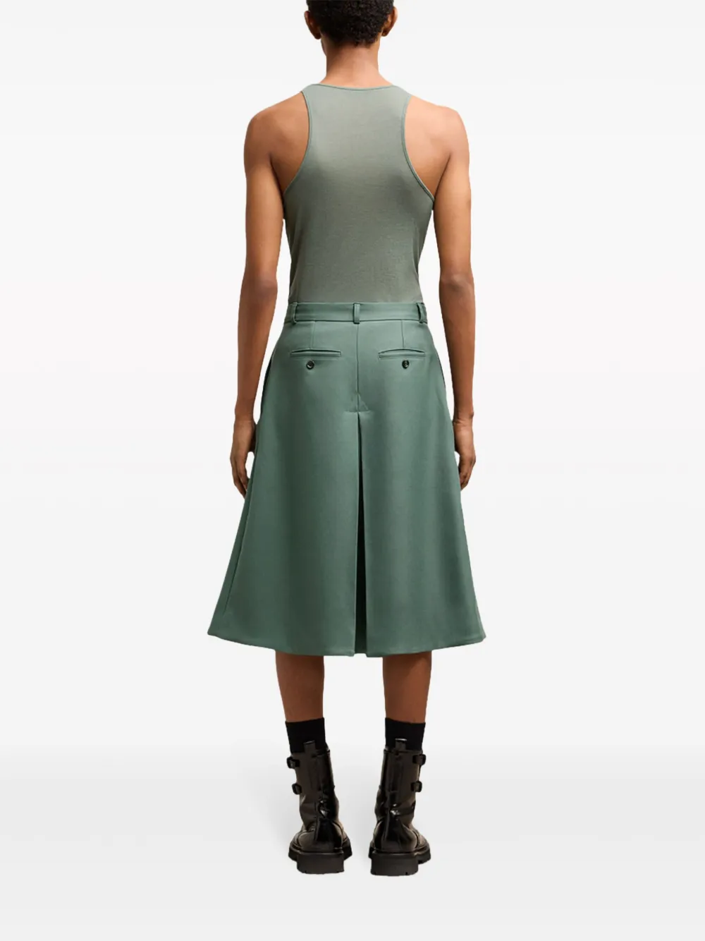 AMI Paris Shorts met vlakken Groen