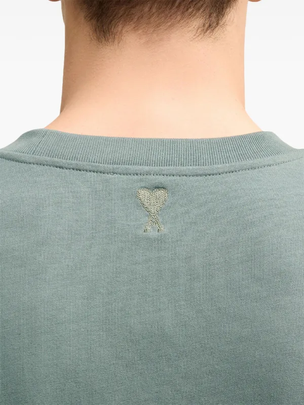 AMI Paris logo-print T-shirt | Green | FARFETCH