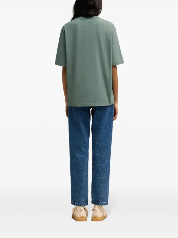 Tシャツ・カットソー AMI PARIS Olive green wool oversize shirt Green Oversized Shirt by AMI Paris on Sale