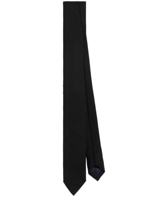 AMI Paris Grenadine silk tie 