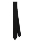AMI Paris Grenadine silk tie - Black