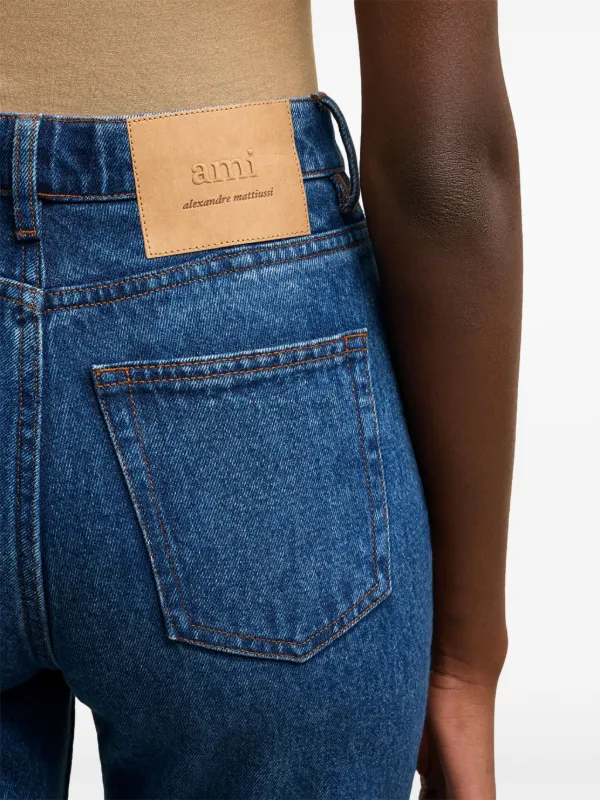 AMI Paris high-waist Flared Jeans | Blue | FARFETCH