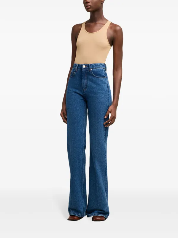 AMI Paris high-waist Flared Jeans | Blue | FARFETCH