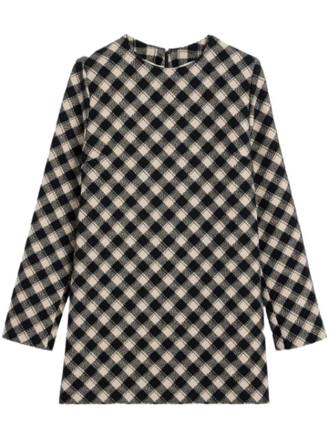 AMI Paris check-pattern mini-dress 