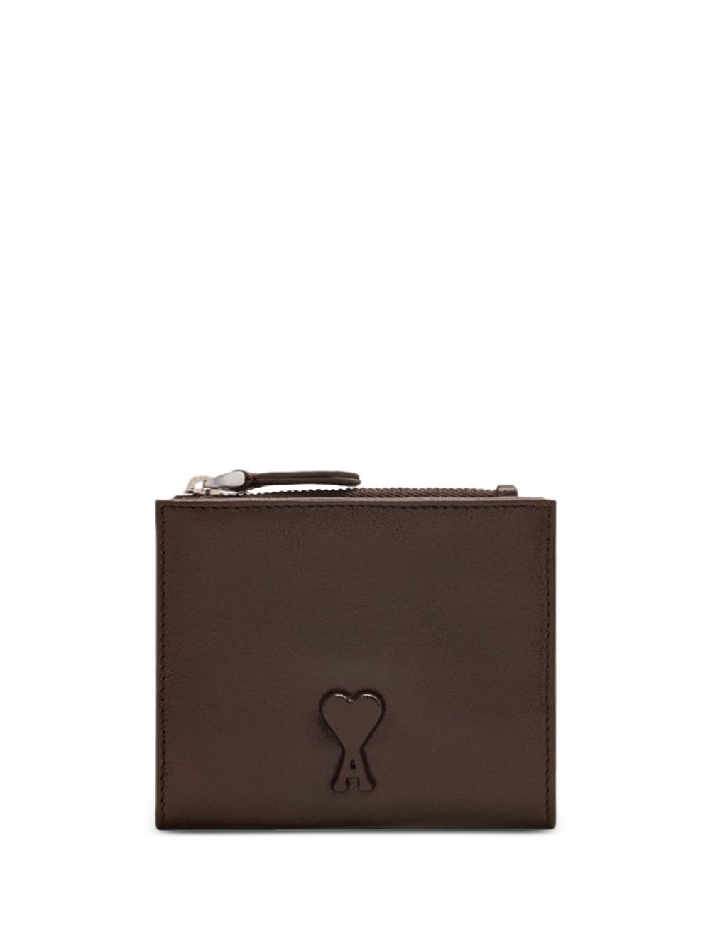 AMI Paris Voulez-Vous folded wallet - Marrone