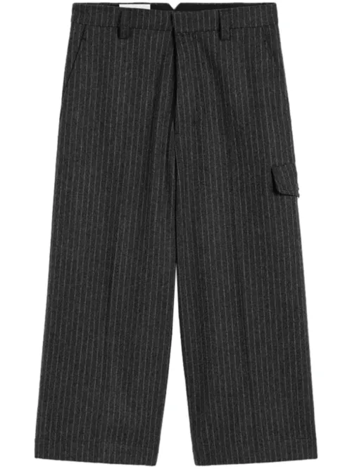 Short Military à fines rayures - AMI Paris - Modalova