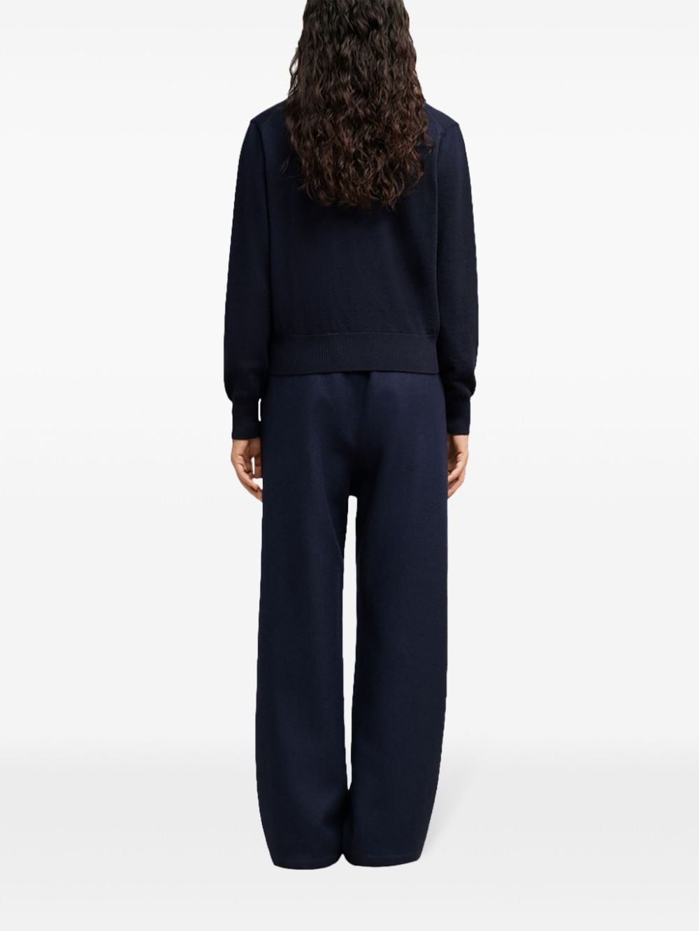 Shop Ami Alexandre Mattiussi Ami De Coeur Wool Jumper In Blue