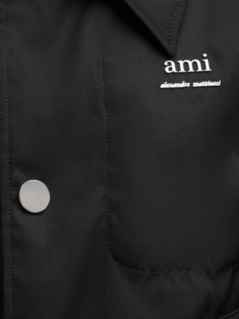 AMI Paris logo-appliqué shirt jacket | Shirt Jackets | Image 2
