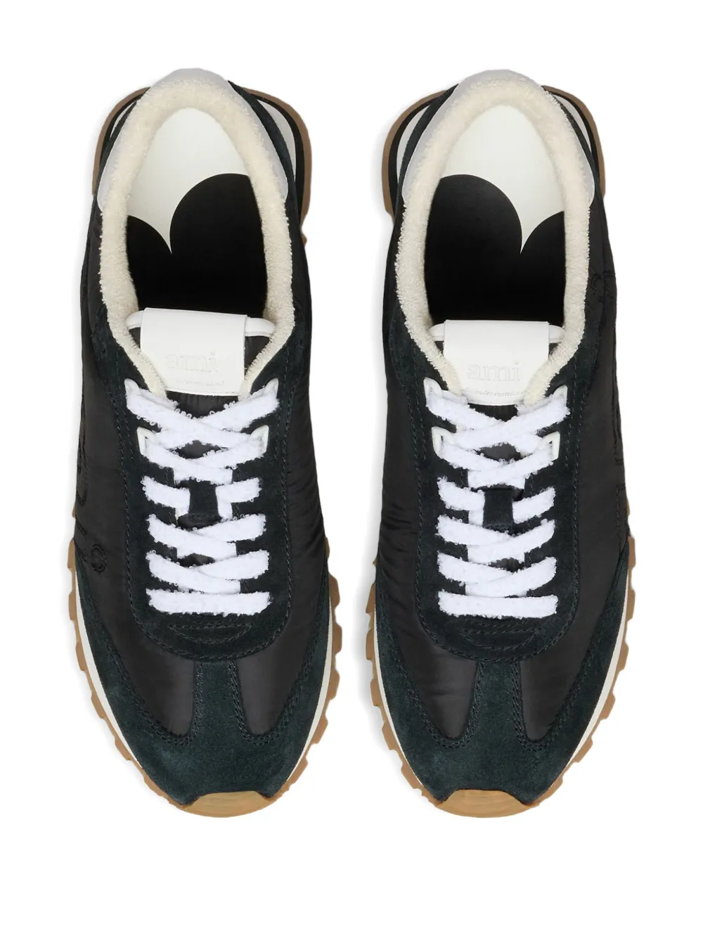 AMI Paris New Rush panelled sneakers Black