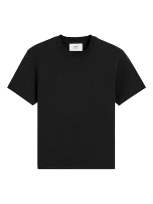 T-shirt AMI Noir - Taille M, En Coton, Coupe Classique, Neuf Avec étiquettes, Thème Paris