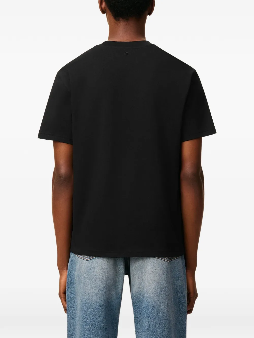 AMI Paris T-shirt met logo Zwart
