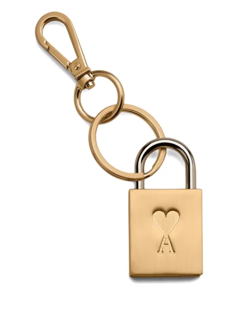 AMI Paris Ami De Coeur padlock-detail keyring