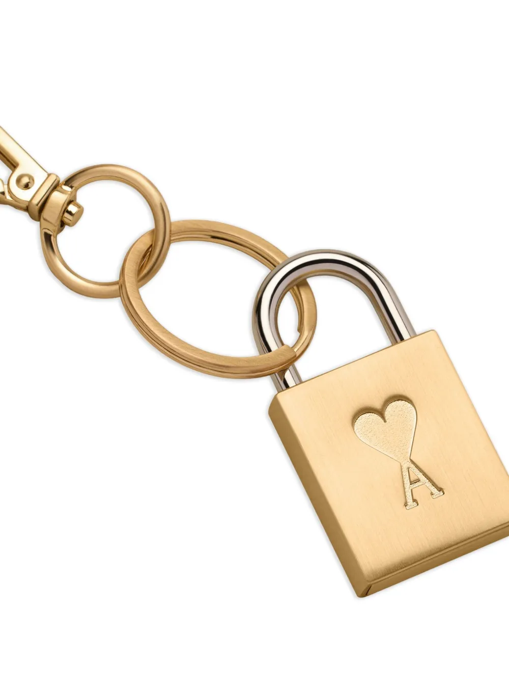 AMI Paris Ami De Coeur padlock-detail keyring | Men | Image 2