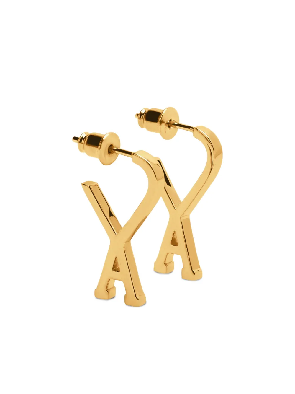 AMI Paris small Ami De Coeur hoop earrings | Gold | Image 1
