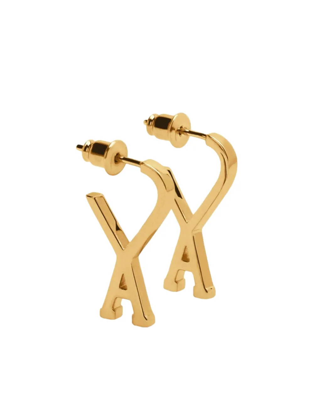 AMI Paris Ami De Coeur フープピアス - ゴールドトーン AMI Paris Ami De Coeur フープピアス - ゴールドトーン
