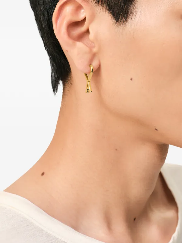AMI Paris Ami De Coeur フープピアス | ゴールドトーン | FARFETCH JP
