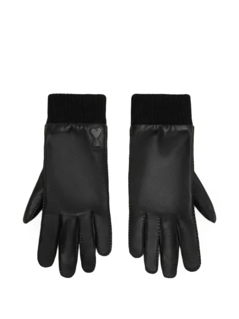 AMI Paris Ami de Coeur Handschuhe aus Leder